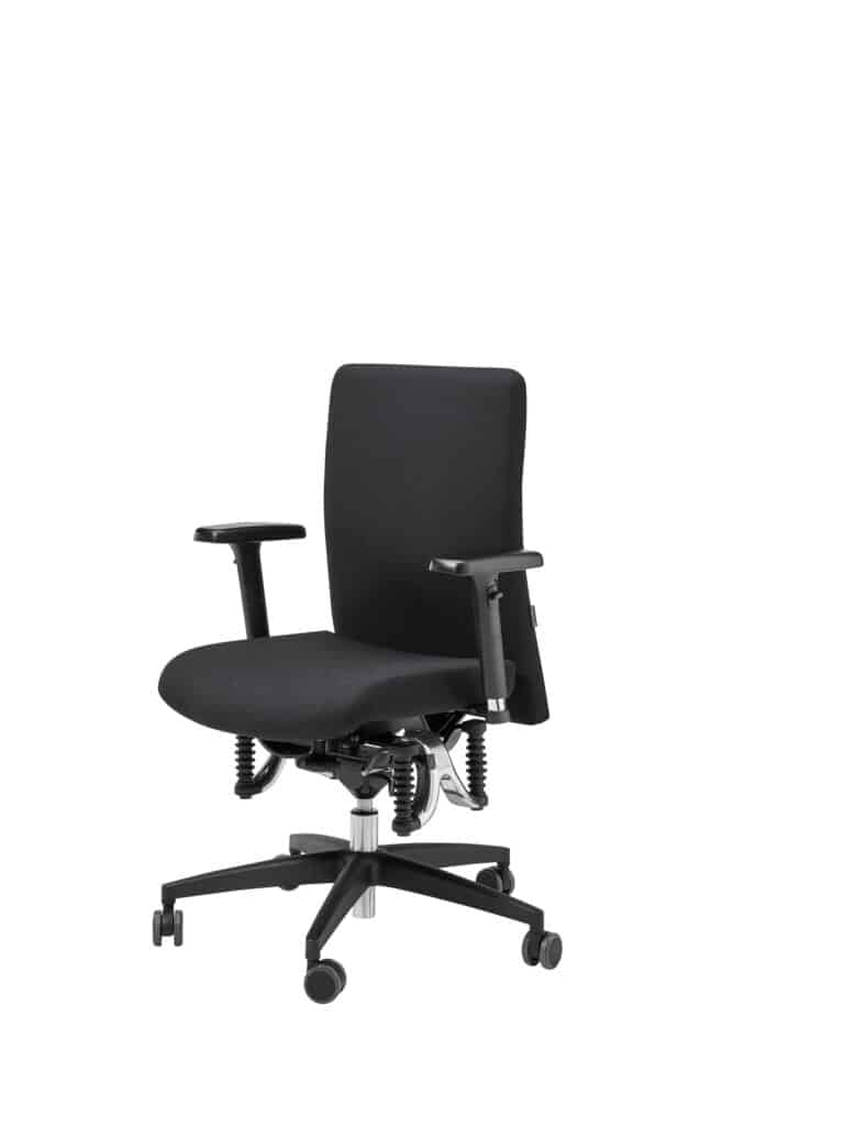 Moderner Bürostuhl mit Armlehnen und Rollen