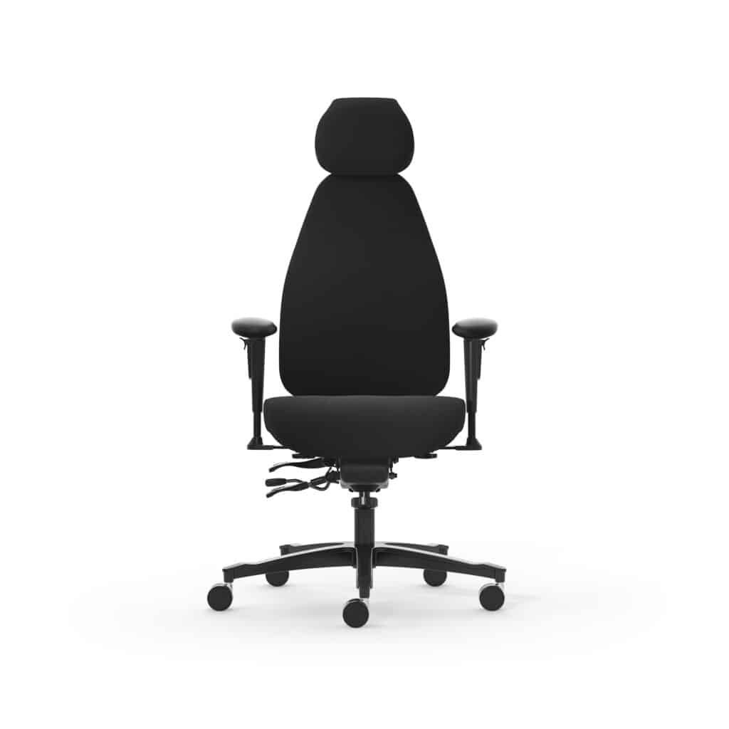 Ergonomischer Bürostuhl mit Rollen und Armlehnen